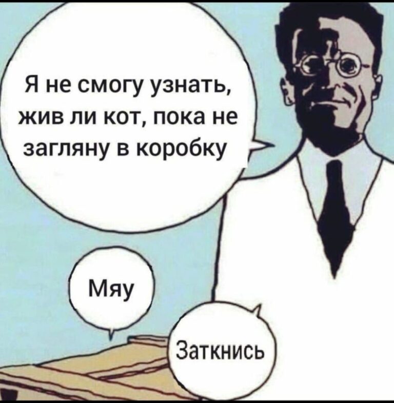 Мемы, юмор, Шредингер